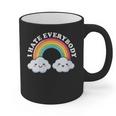 I Hate Everybody Rainbow Sarcastic Grumpy Introvert Graphic Print Coffee Mug I Hate Everybody Rainbow Sarcastic Grumpy Introvert Graphic Print Coffee Mug