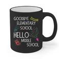Hello Middle School Graduation Elementary School T-Shirt Graphic Print Coffee Mug