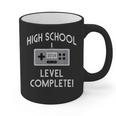 High School Graduation Shirt Level Complete Video Gamer Graphic Print Coffee Mug