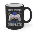 High School Level Complete Class Of 2025 Graduation Graphic Print Coffee Mug