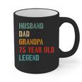 Husband Dad Grandpa 75 Year Old Legend 75th Birthday Graphic Print Coffee Mug