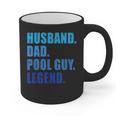 Husband Dad Pool Guy Legend Men Graphic Print Coffee Mug
