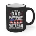I'm A Dad Pawpaw And A Veteran Shirt Men Grandpa Fathers Day Graphic Print Coffee Mug
