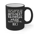 I'm Not Ignoring You I'm Just In My Introvert Recharge Mode Graphic Print Coffee Mug
