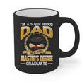 I'm A Super Proud Dad Of A 2025 Master's Degree Graduate Graphic Print Coffee Mug