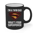 I'm A Twin DAD-What's Your Superpower Graphic Print Coffee Mug