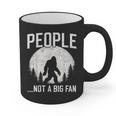 Introvert Bigfoot People Not A Big Fan Dad Joke Graphic Print Coffee Mug Introvert Bigfoot People Not A Big Fan Dad Joke Graphic Print Coffee Mug