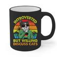 Introvert Cats Sarcasm Cat Lover Introverts Graphic Print Coffee Mug Introvert Cats Sarcasm Cat Lover Introverts Graphic Print Coffee Mug