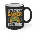 Introvert Gamer Video Games Anti Social Team Player Graphic Print Coffee Mug