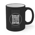 Introvert Guitarist Play Guitar Instrument Music Acoustic Graphic Print Coffee Mug Introvert Guitarist Play Guitar Instrument Music Acoustic Graphic Print Coffee Mug