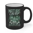Introvert Nature Lover Introverted Forest Lover & Tree Graphic Print Coffee Mug