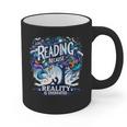 Introvert Reader Bibliofile Bookworm Loves Books Graphic Print Coffee Mug