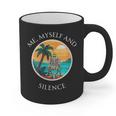Introvert Relaxation Me Myself And Silence Summer Vacation Graphic Print Coffee Mug