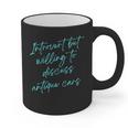 Introvert But Willing To Discuss Antique Cars Graphic Print Coffee Mug