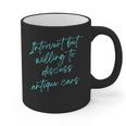 Introvert But Willing To Discuss Antique Cars Graphic Print Coffee Mug