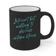Introvert But Willing To Discuss Antique Stores Graphic Print Coffee Mug