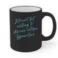 Introvert But Willing To Discuss Antique Typewriters Graphic Print Coffee Mug