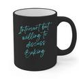 Introvert But Willing To Discuss Baking Graphic Print Coffee Mug Introvert But Willing To Discuss Baking Graphic Print Coffee Mug