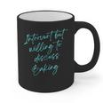 Introvert But Willing To Discuss Baking Graphic Print Coffee Mug Introvert But Willing To Discuss Baking Graphic Print Coffee Mug