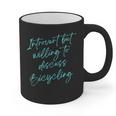Introvert But Willing To Discuss Bicycling Graphic Print Coffee Mug Introvert But Willing To Discuss Bicycling Graphic Print Coffee Mug