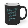 Introvert But Willing To Discuss Gaming Graphic Print Coffee Mug Introvert But Willing To Discuss Gaming Graphic Print Coffee Mug