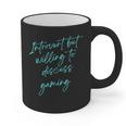 Introvert But Willing To Discuss Gaming Graphic Print Coffee Mug