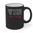 Introvert But Willing To Discuss Muck Scuba Diving Graphic Print Coffee Mug Introvert But Willing To Discuss Muck Scuba Diving Graphic Print Coffee Mug