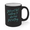 Introvert But Willing To Discuss Pet-Sitting Graphic Print Coffee Mug