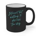 Introvert But Willing To Discuss The Sky Graphic Print Coffee Mug