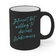 Introvert But Willing To Discuss Webcomics Graphic Print Coffee Mug