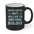 Introverted Biology Science Biologist Introverts Graphic Print Coffee Mug