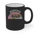 Introverted But Willing To Discuss Cats Rainbow Graphic Print Coffee Mug Introverted But Willing To Discuss Cats Rainbow Graphic Print Coffee Mug