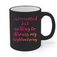 Introverted Willing To Discuss Highland Pony Introvert Graphic Print Coffee Mug Introverted Willing To Discuss Highland Pony Introvert Graphic Print Coffee Mug