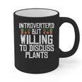 Introverted But Willing To Discuss Plants Gardening Graphic Print Coffee Mug Introverted But Willing To Discuss Plants Gardening Graphic Print Coffee Mug