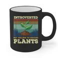 Introverted But Willing To Discuss Plants Graphic Print Coffee Mug Introverted But Willing To Discuss Plants Graphic Print Coffee Mug