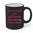 Introverted Willing To Discuss Portuguese Sheepdog Introvert Graphic Print Coffee Mug Introverted Willing To Discuss Portuguese Sheepdog Introvert Graphic Print Coffee Mug