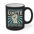 Introverts Unite Separately Introverted Antisocial Graphic Print Coffee Mug Introverts Unite Separately Introverted Antisocial Graphic Print Coffee Mug