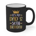 It's My Dad's 50th Birthday Happy 50 Years Old Graphic Print Coffee Mug
