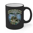 Just Let Me And My Dog By Lake Fishing Introvert Lifestyle Graphic Print Coffee Mug Just Let Me And My Dog By Lake Fishing Introvert Lifestyle Graphic Print Coffee Mug