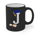Kids Initial J Letter For Boys Preschool Graduation Kindergarten Graphic Print Coffee Mug