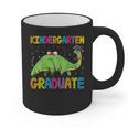 Kids Kindergarten Graduate Dinosaur Kindergarten Graduation Graphic Print Coffee Mug