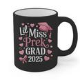 Kids Little Miss Pre-K Grad 2025 Preschool Girls Prek Graduation Graphic Print Coffee Mug