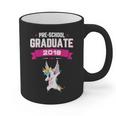 Kids Preschool Graduate 2018 Unicorn Dab Graduation Pre-K TShirt Graphic Print Coffee Mug