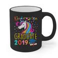 Kids Unicorn Kindergarten Graduation Graduate Shirt Graphic Print Coffee Mug
