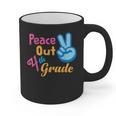 Last Day Of School Peace Out Grade 4 Graduation Kids Graphic Print Coffee Mug