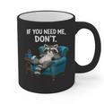 Lazy Raccoon Sarcastic Introvert Humor Japanese Animal Graphic Print Coffee Mug