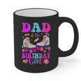 Let's Roll Dad Of The Birthday Girl Roller Skate Birthday Graphic Print Coffee Mug