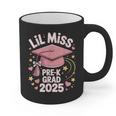 Little Miss Pre-K Grad 2025 Preschool Graduation Girls Kids Graphic Print Coffee Mug