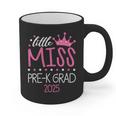 Little Miss Pre-K Grad Preschool Prek Graduation 2025 Graphic Print Coffee Mug