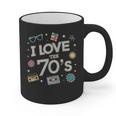 I Love The 70's Retro Nostalgia Graphic Print Coffee Mug